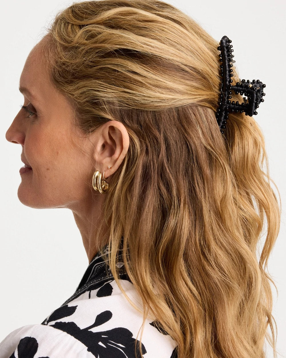 Chico's Top Pick - Black Raffia Hair Clip Black