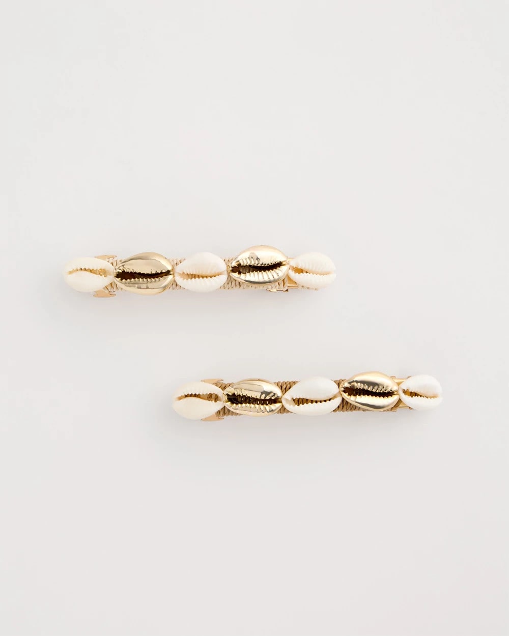 Chico's Value - Seashell-Inspired Hair Clip Set Gold