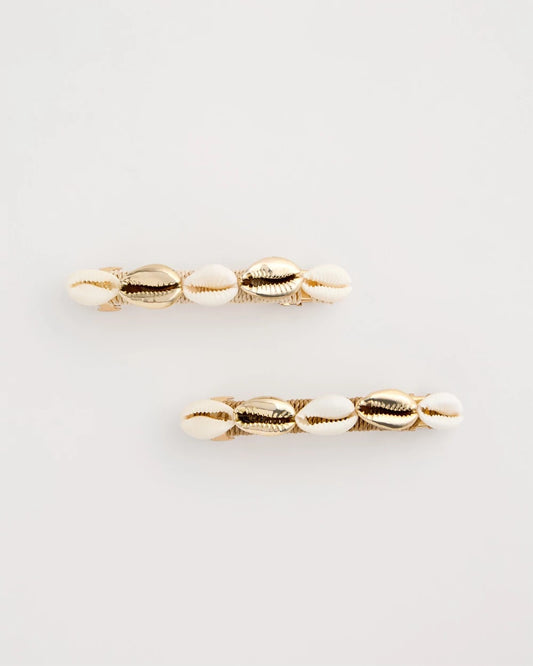 Chico's Value - Seashell-Inspired Hair Clip Set Gold