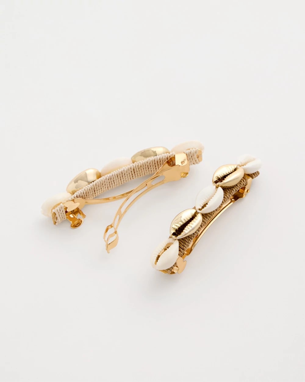 Chico's Value - Seashell-Inspired Hair Clip Set Gold