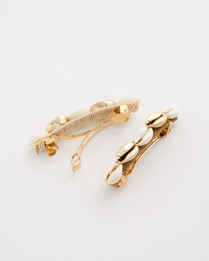 Chico's Value - Seashell-Inspired Hair Clip Set Gold