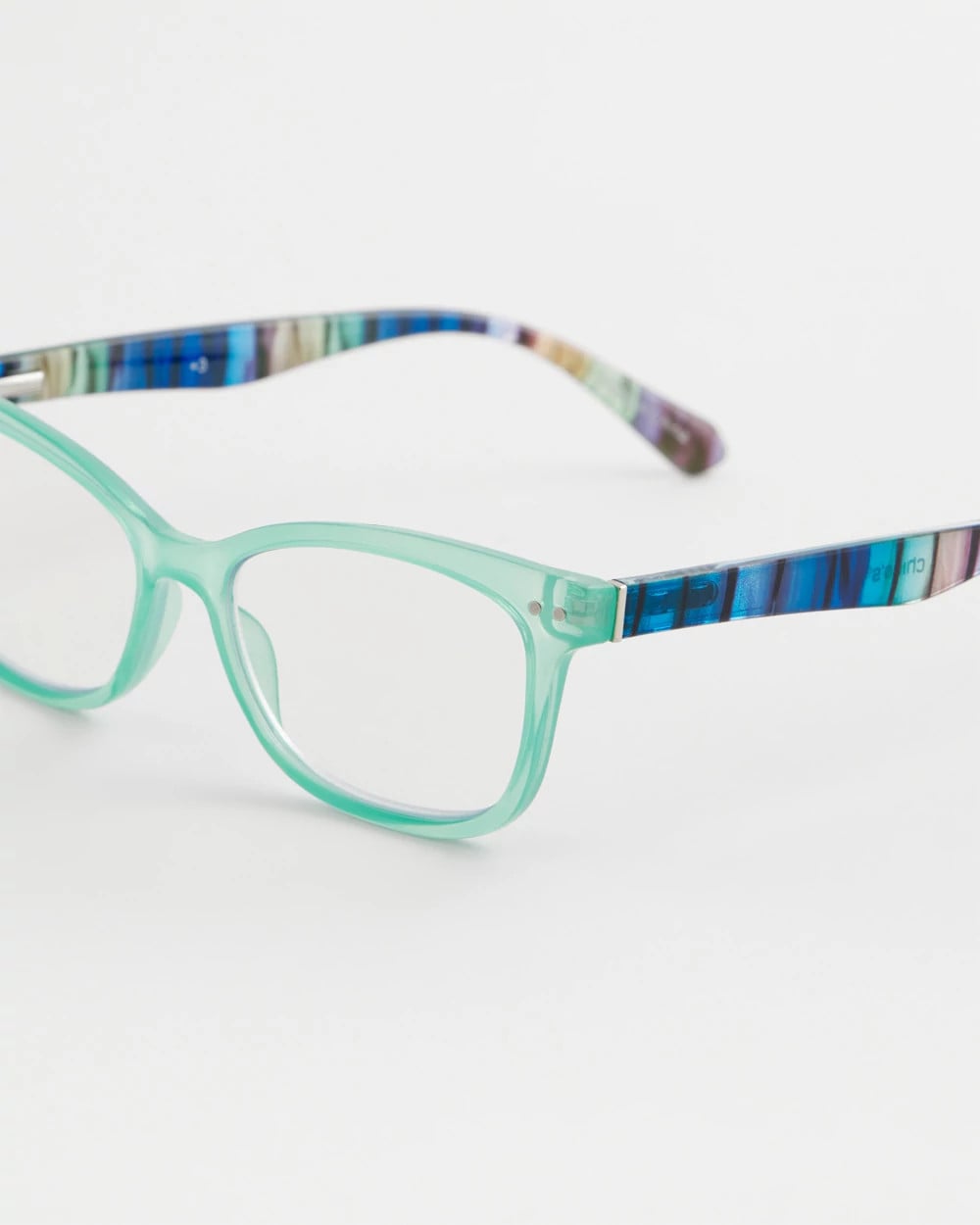 Chico's Hot Sale - Multi-Stripe Square Readers Green