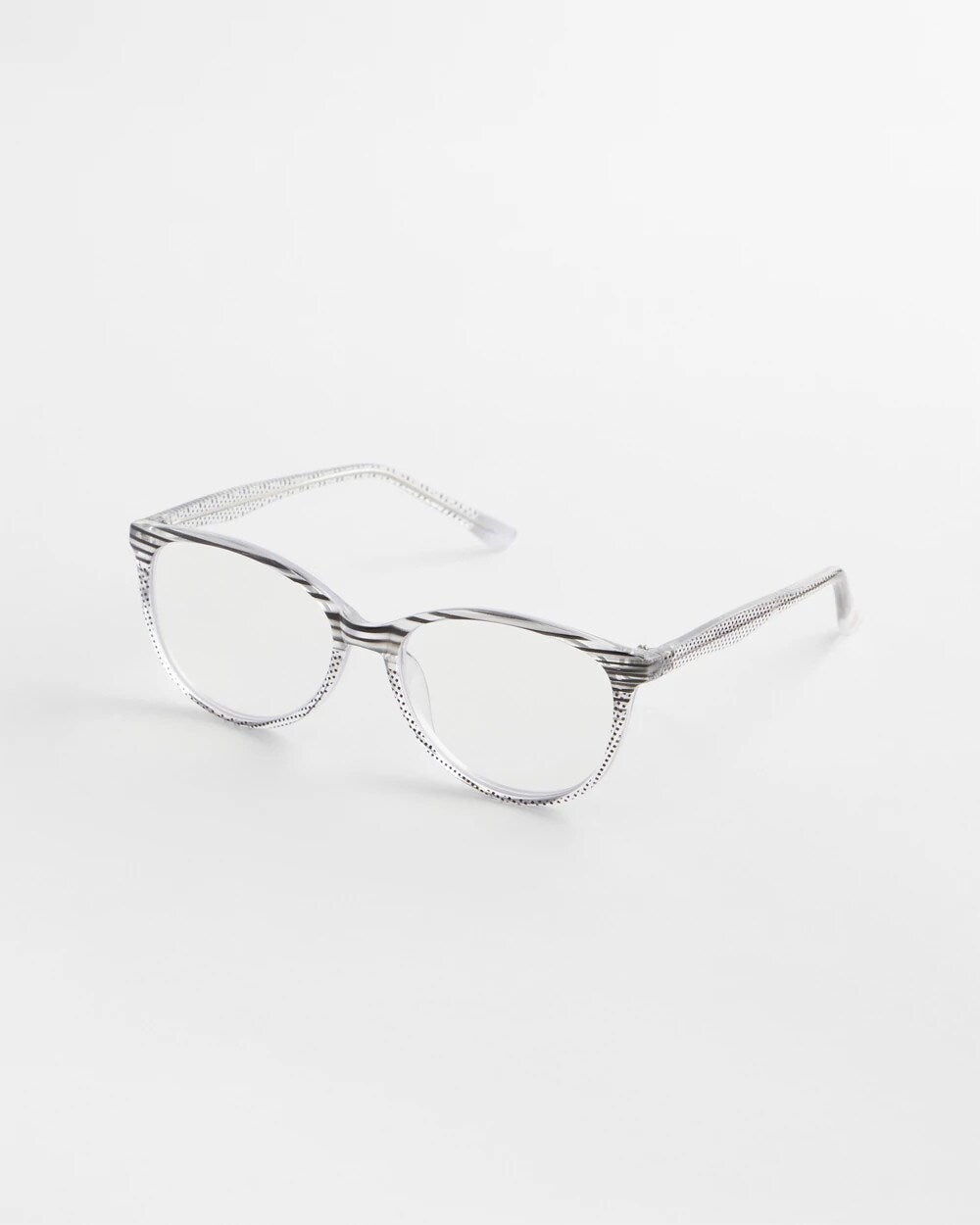 Chico's Trending - Stripe and Polka Dot Readers Purple/Black