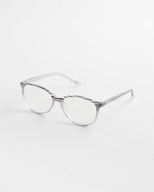 Chico's Trending - Stripe and Polka Dot Readers Purple/Black