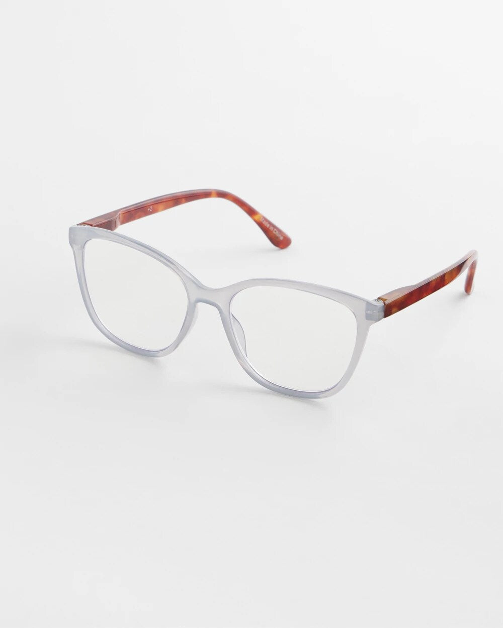 Chico's Featured - Opaque Color Block Readers Light Blue