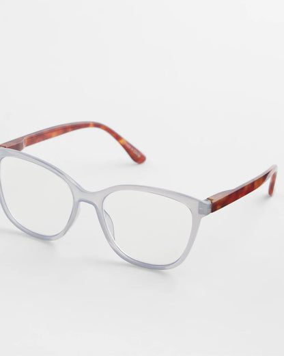 Chico's Featured - Opaque Color Block Readers Light Blue
