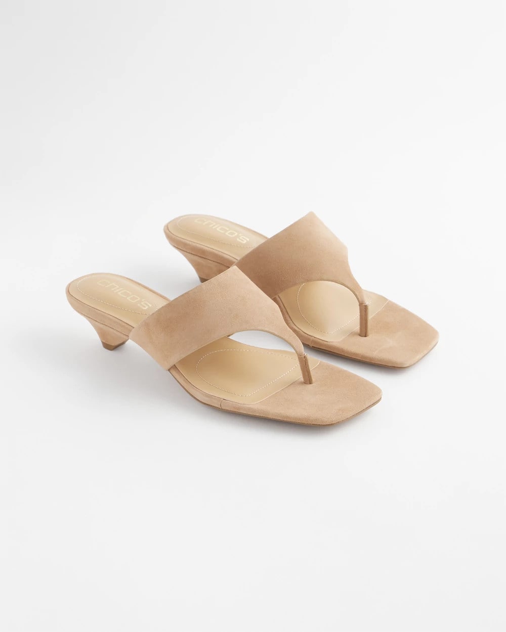 Chico's Premium - Julia Suede Kitten Heel Light Tan