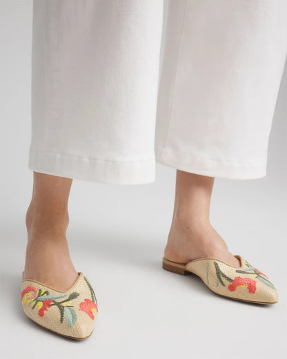 Chico's Recommended - Gabby Raffia Mule Multi