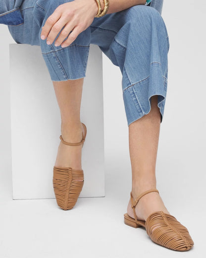 Chico's Great Value - Woven Slingback Sandals Tan
