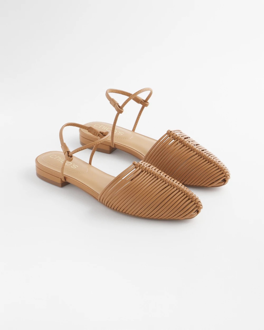 Chico's Great Value - Woven Slingback Sandals Tan
