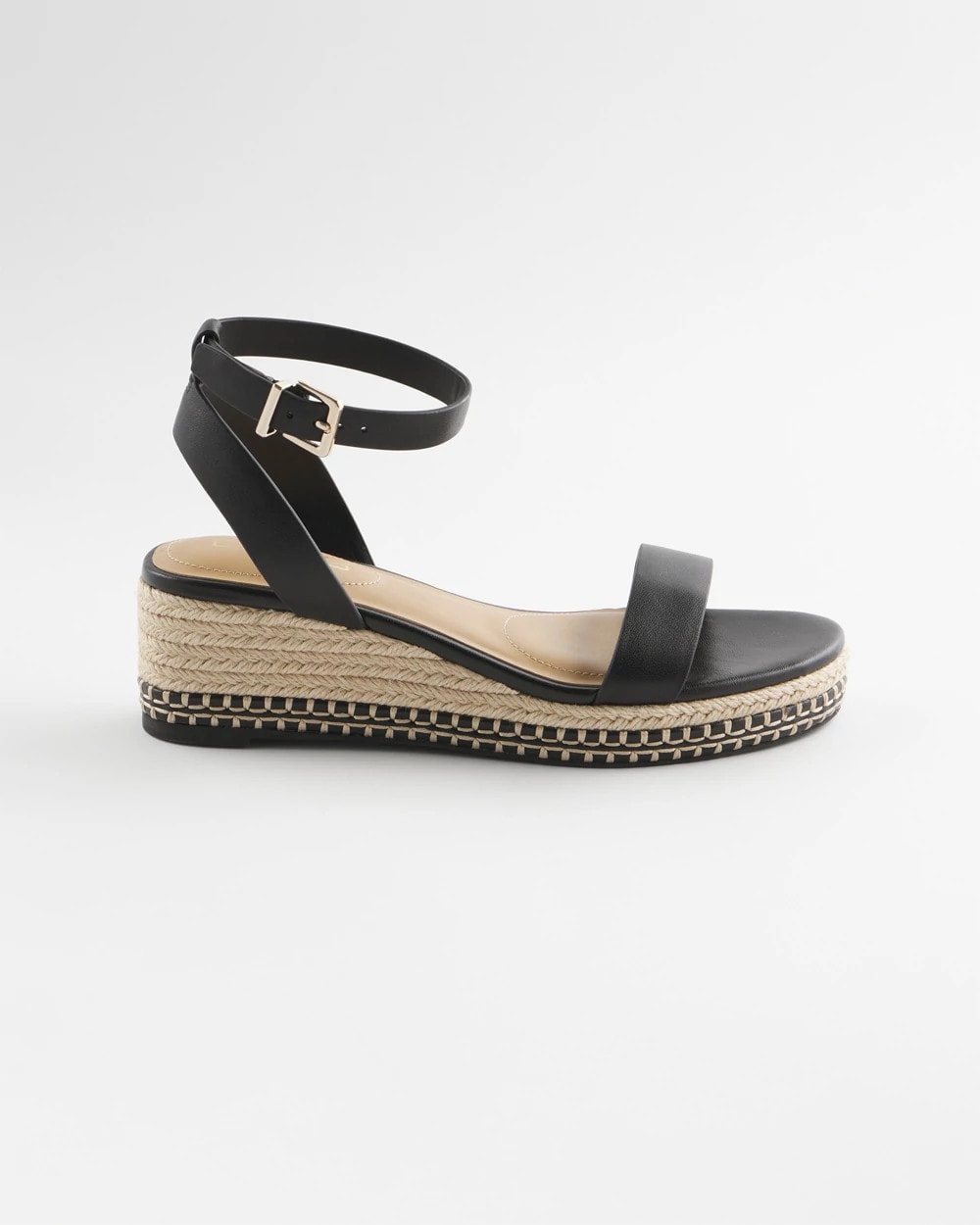 Chico's Premium - Brielle Espadrille Wedge Sandals Black