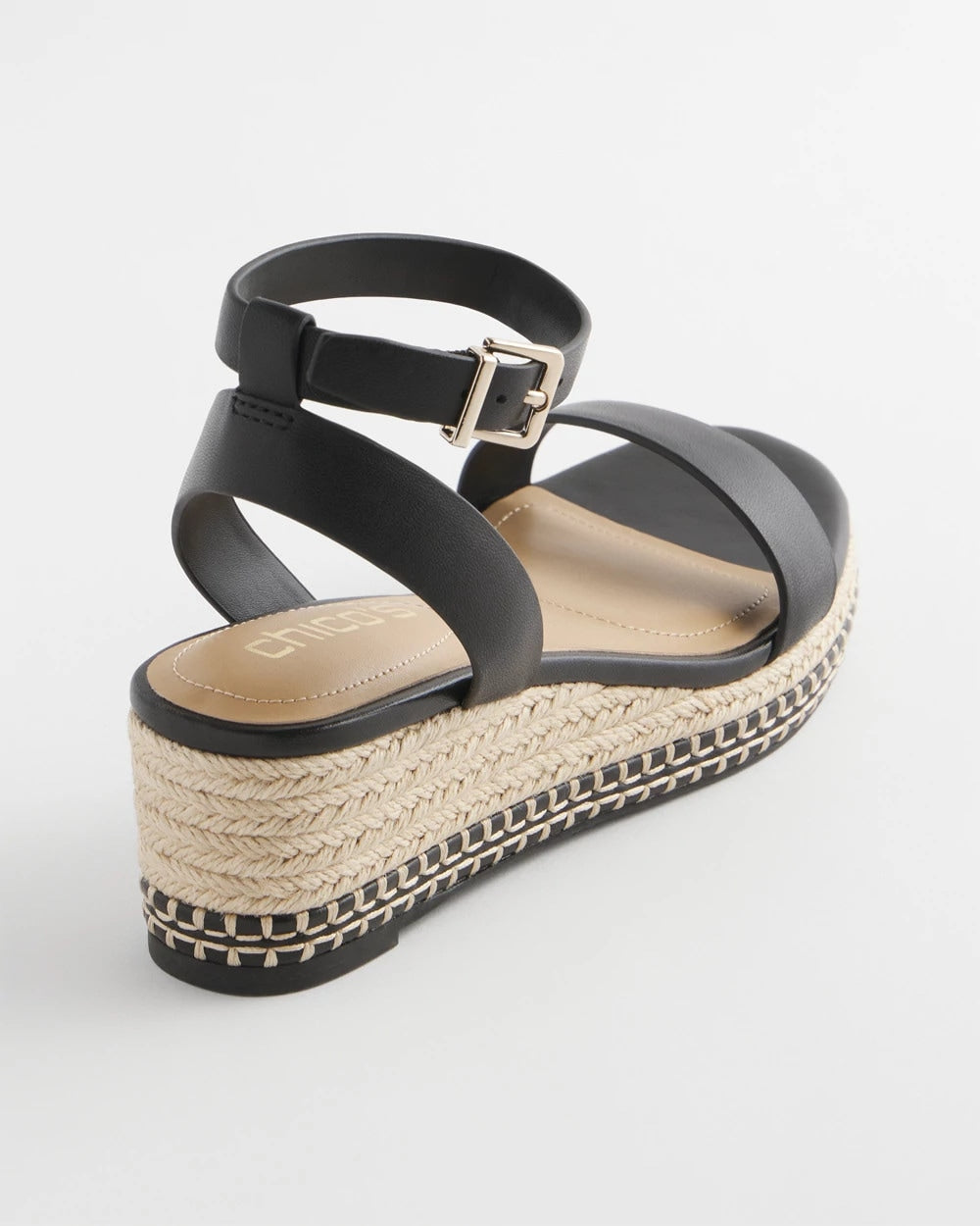 Chico's Premium - Brielle Espadrille Wedge Sandals Black