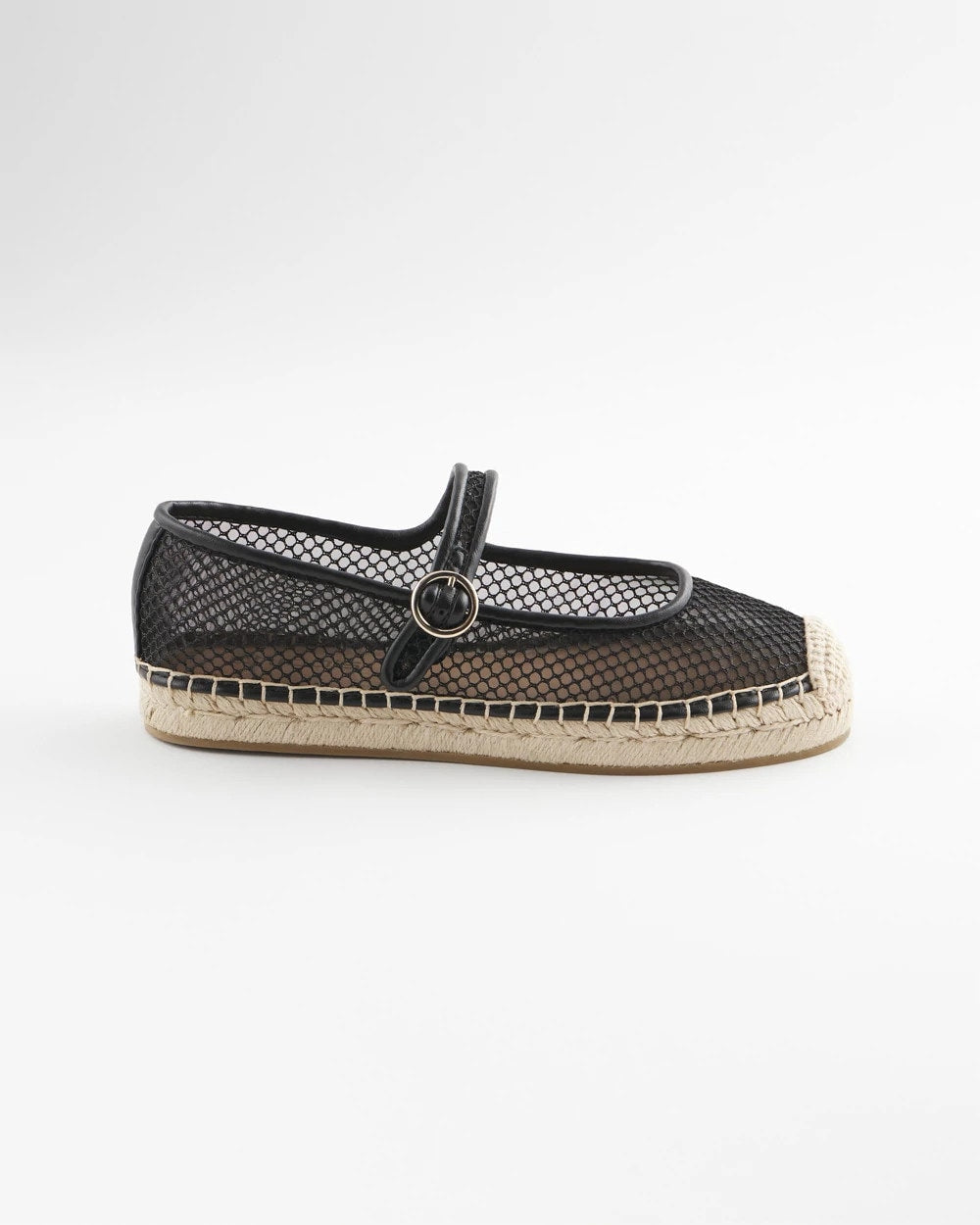 Chico's Exclusive - Eliana Mesh Mary Jane Espadrille Black