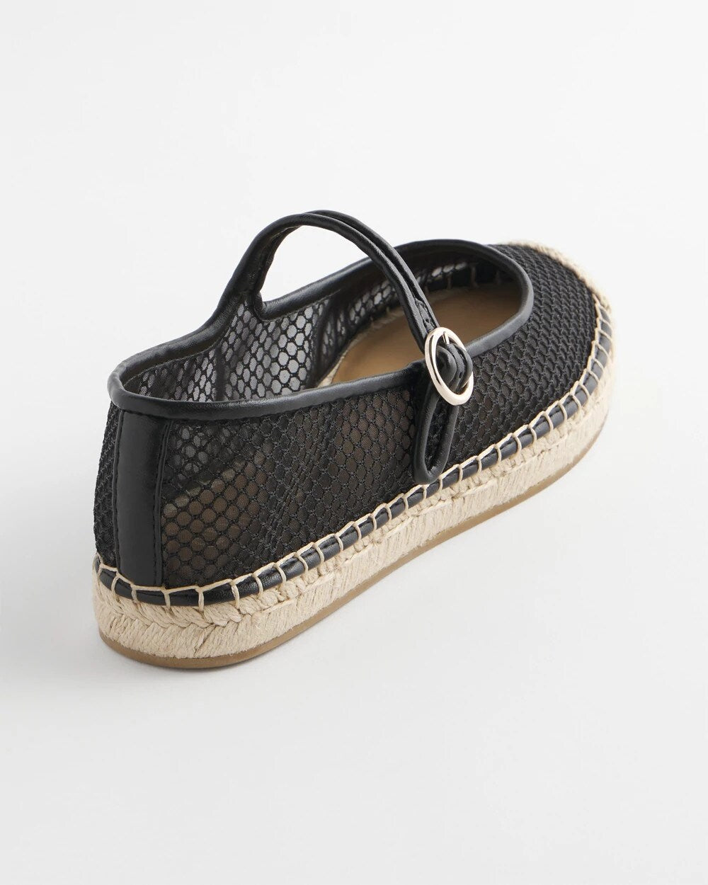 Chico's Exclusive - Eliana Mesh Mary Jane Espadrille Black