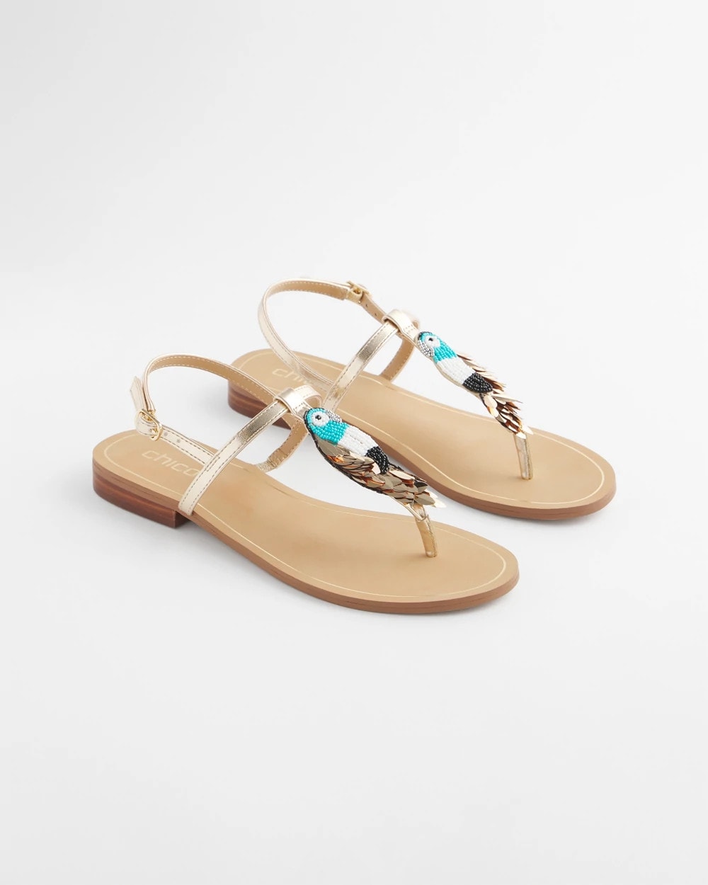 Chico's Best Seller - Beach Parrot T-Strap Sandals Multi