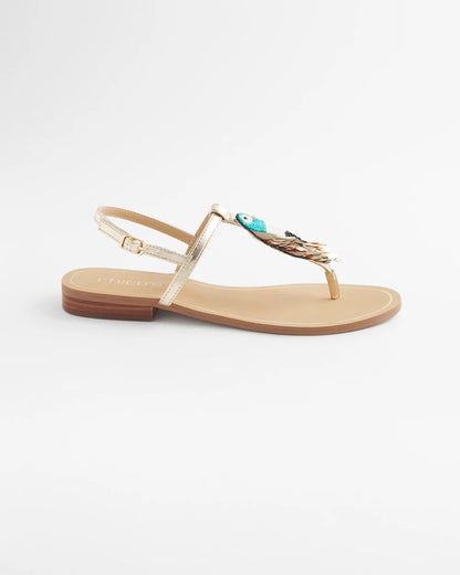 Chico's Best Seller - Beach Parrot T-Strap Sandals Multi