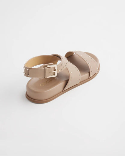 Chico's Signature - Tan Leather Sandals Dark Natural
