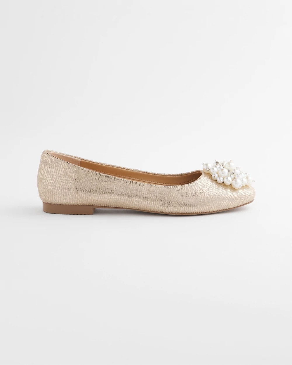 Chico's Everyday - Olympia Pearl Ballet Flats Gold