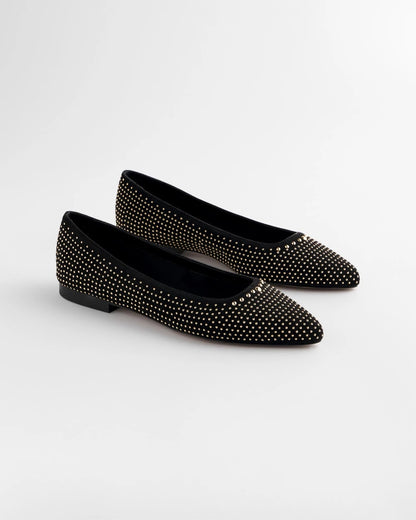 Chico's Value - Suede Studded Flats Black