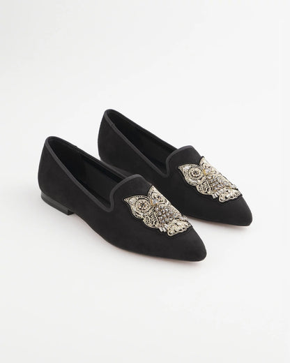 Chico's Recommended - Black Microsuede Loafers Black