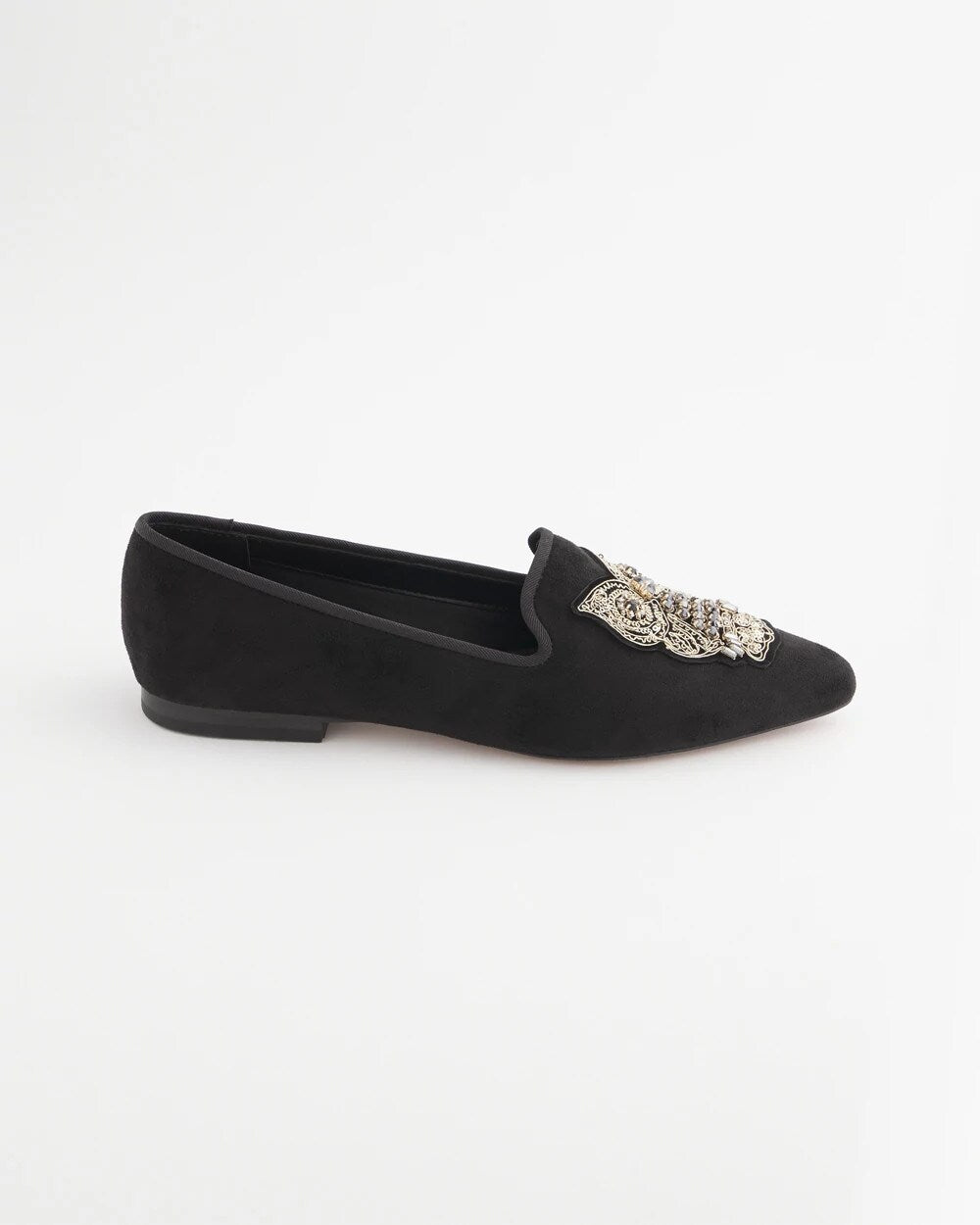 Chico's Recommended - Black Microsuede Loafers Black