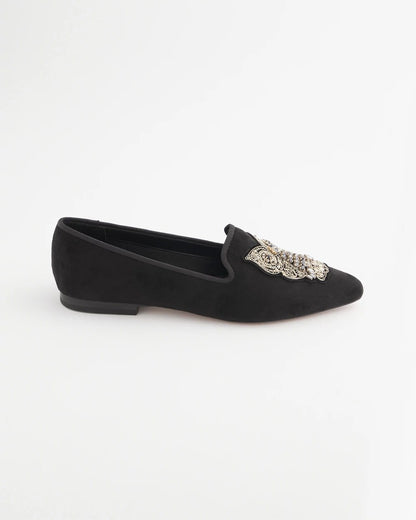 Chico's Recommended - Black Microsuede Loafers Black
