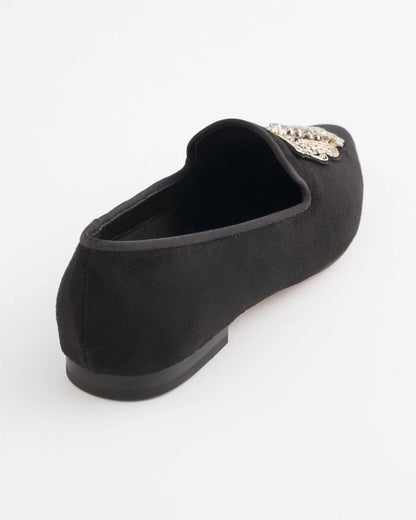 Chico's Recommended - Black Microsuede Loafers Black
