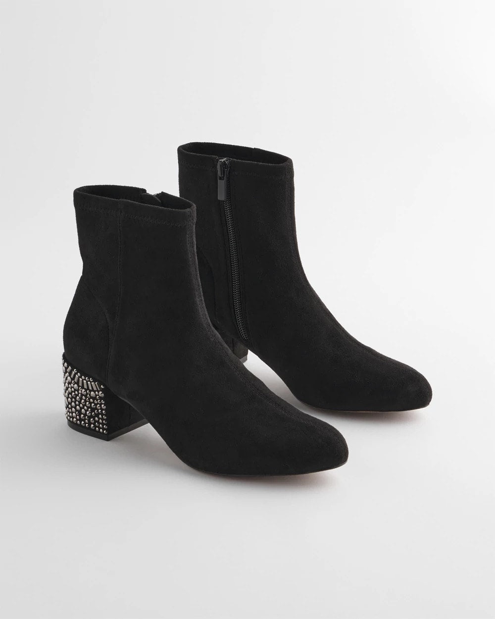 Chico's Premium - Embellished Destiny Art Deco Boot Heels Black