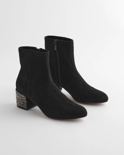 Chico's Premium - Embellished Destiny Art Deco Boot Heels Black