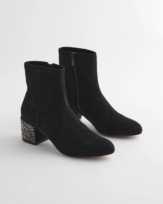 Chico's Premium - Embellished Destiny Art Deco Boot Heels Black