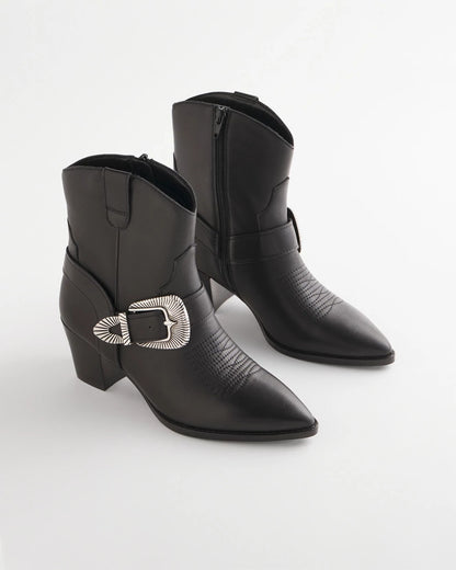 Chico's Classic - Kris Western Buckle Boots Black