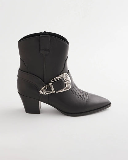Chico's Classic - Kris Western Buckle Boots Black