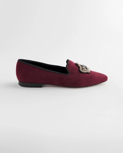 Chico's Great Value - Grace Queen Bee Slip-On Loafers Blackened Burgundy