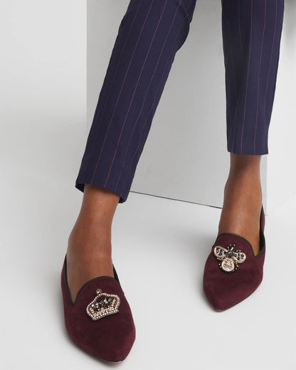 Chico's Great Value - Grace Queen Bee Slip-On Loafers Blackened Burgundy