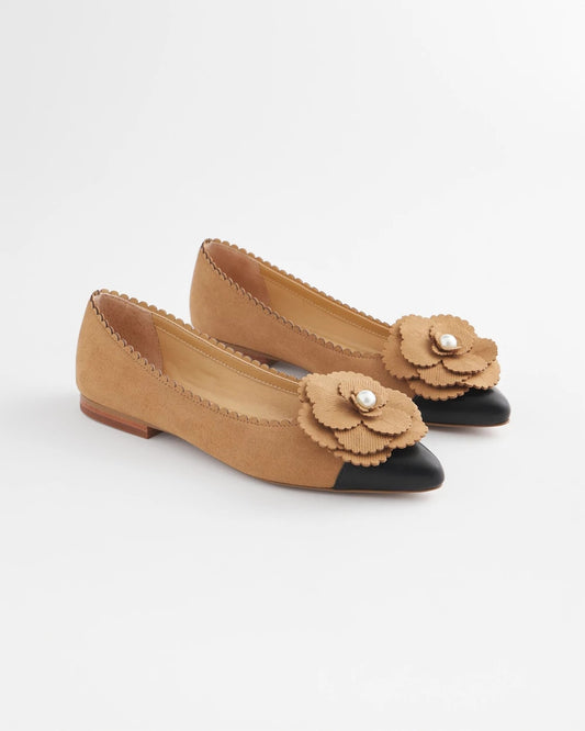 Chico's Featured - Microsuede Ballet Flats Caramel Apple