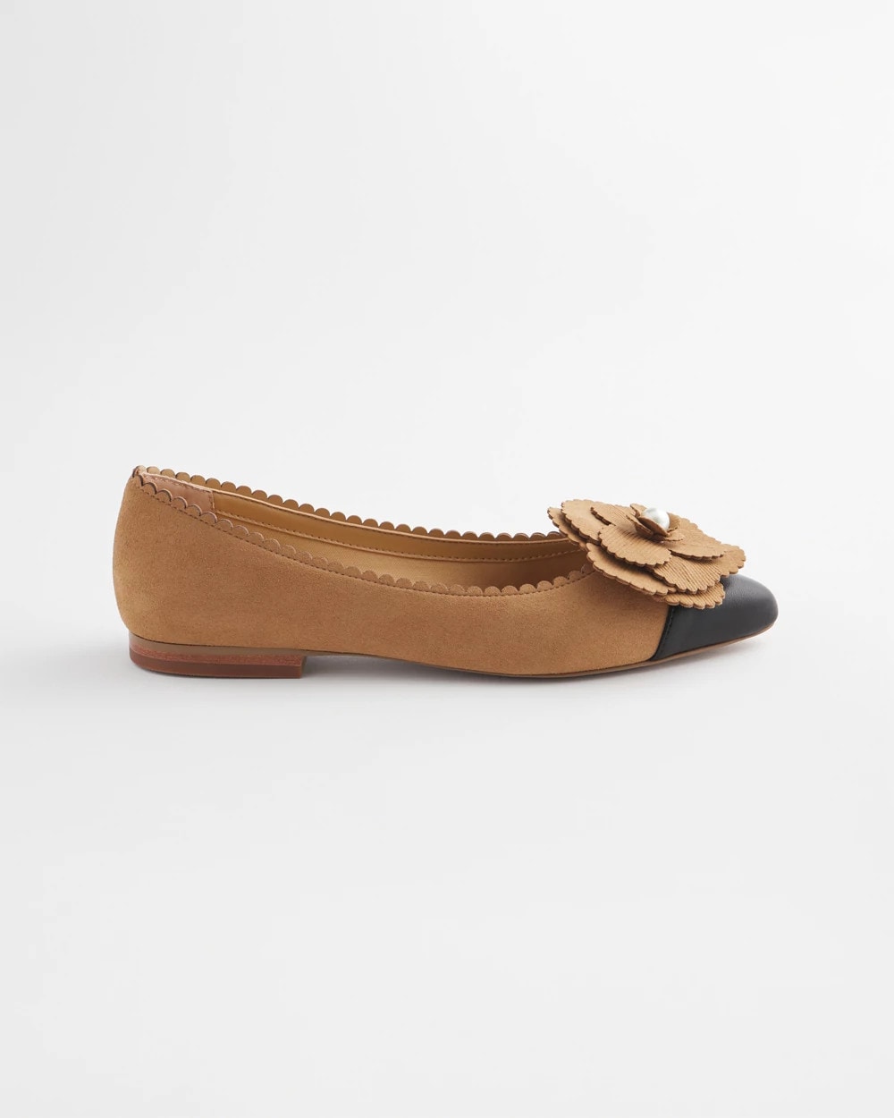 Chico's Featured - Microsuede Ballet Flats Caramel Apple
