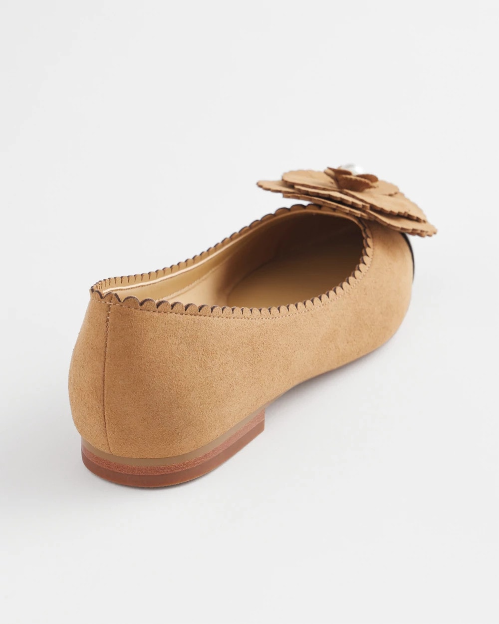 Chico's Featured - Microsuede Ballet Flats Caramel Apple