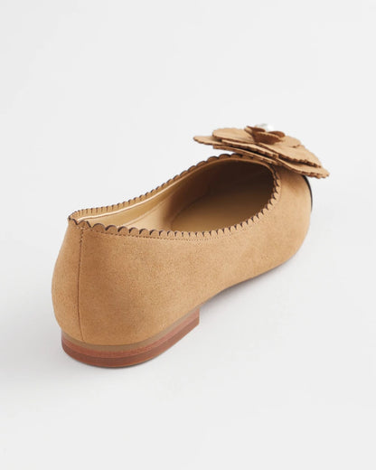 Chico's Featured - Microsuede Ballet Flats Caramel Apple
