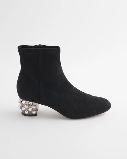 Chico's Customer Favorite - Danika Embellished Vegan Suede Boots Black