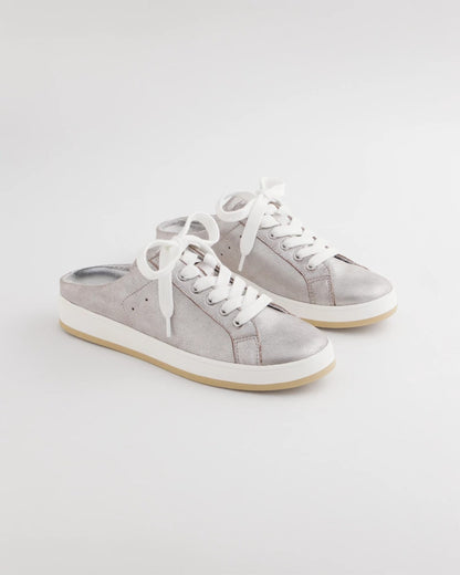 Chico's Best Seller - Metallic Snap Slip-On Sneakers Metallic Silver