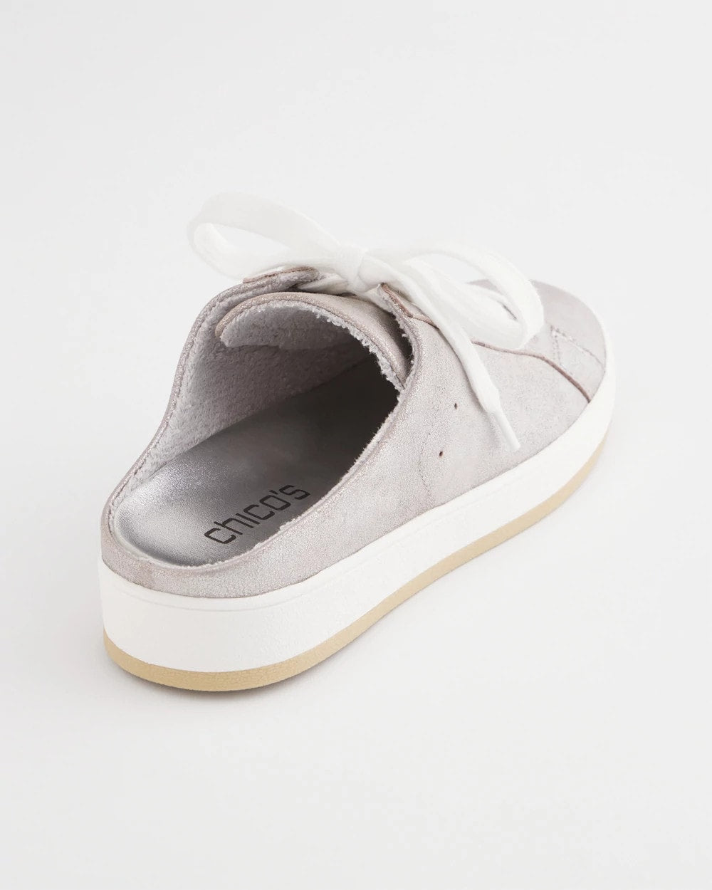 Chico's Best Seller - Metallic Snap Slip-On Sneakers Metallic Silver