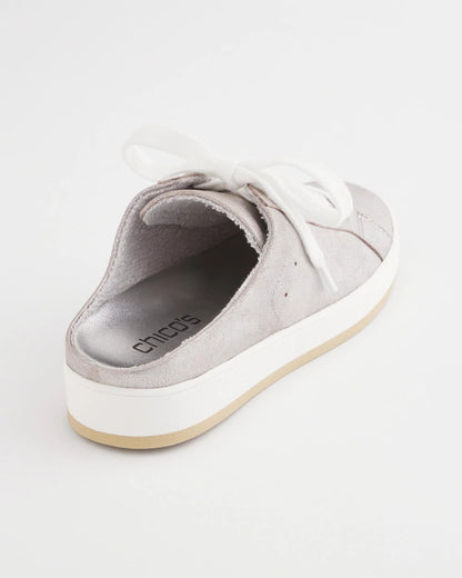 Chico's Best Seller - Metallic Snap Slip-On Sneakers Metallic Silver