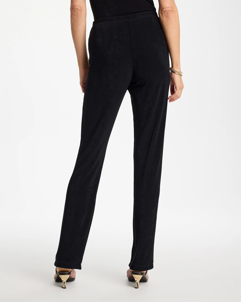 Chico's Deals - Petite Travelers™ Crinkle Textured Pants Black