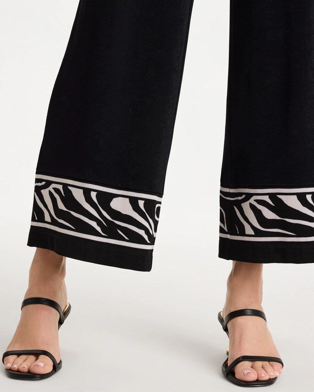Chico's Quality - Travelers™ Abstract Zebra Cropped Pants Travelers Black