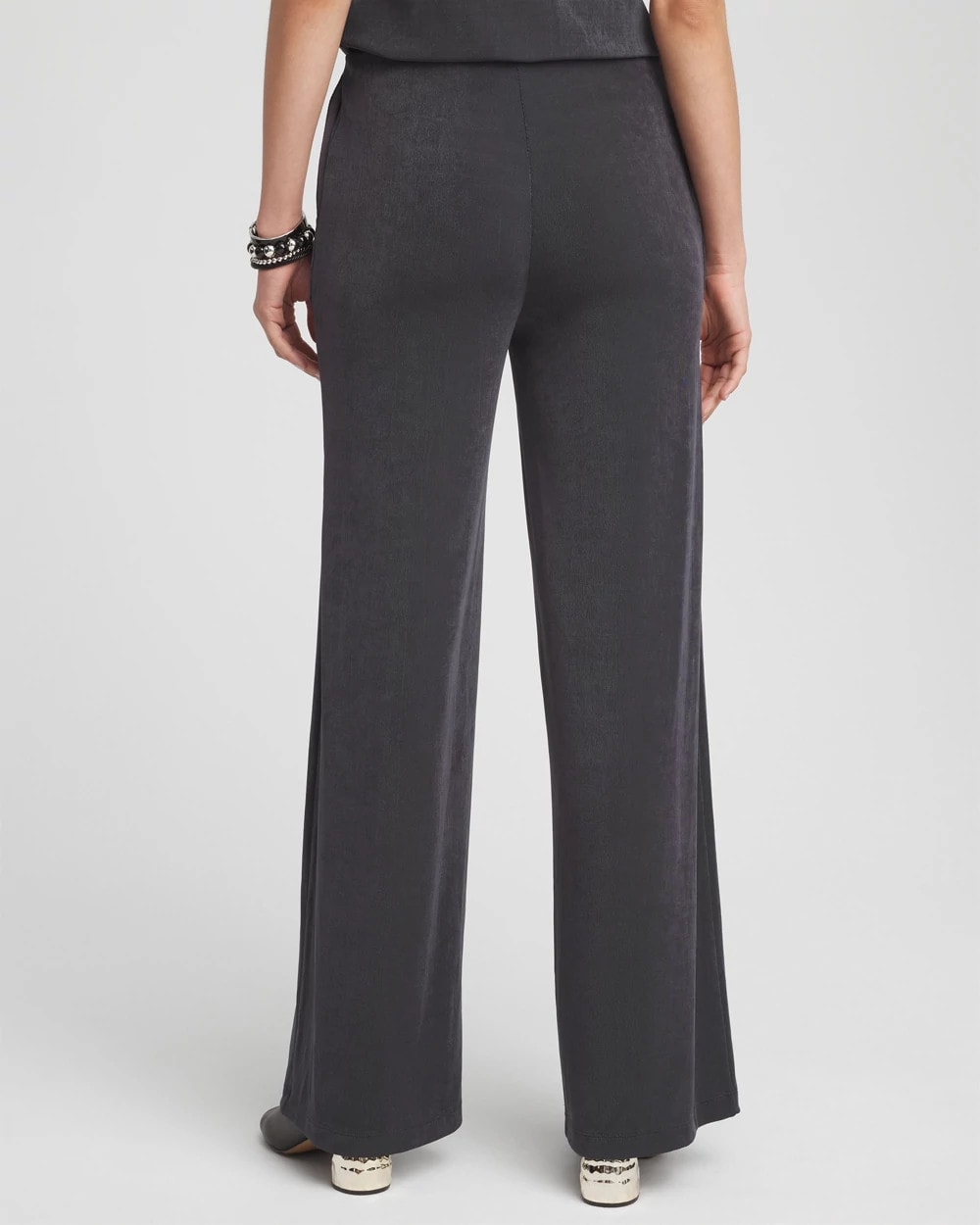 Chico's Discount - Petite Travelers™ Wide-Leg Pocket Pants Lavastone