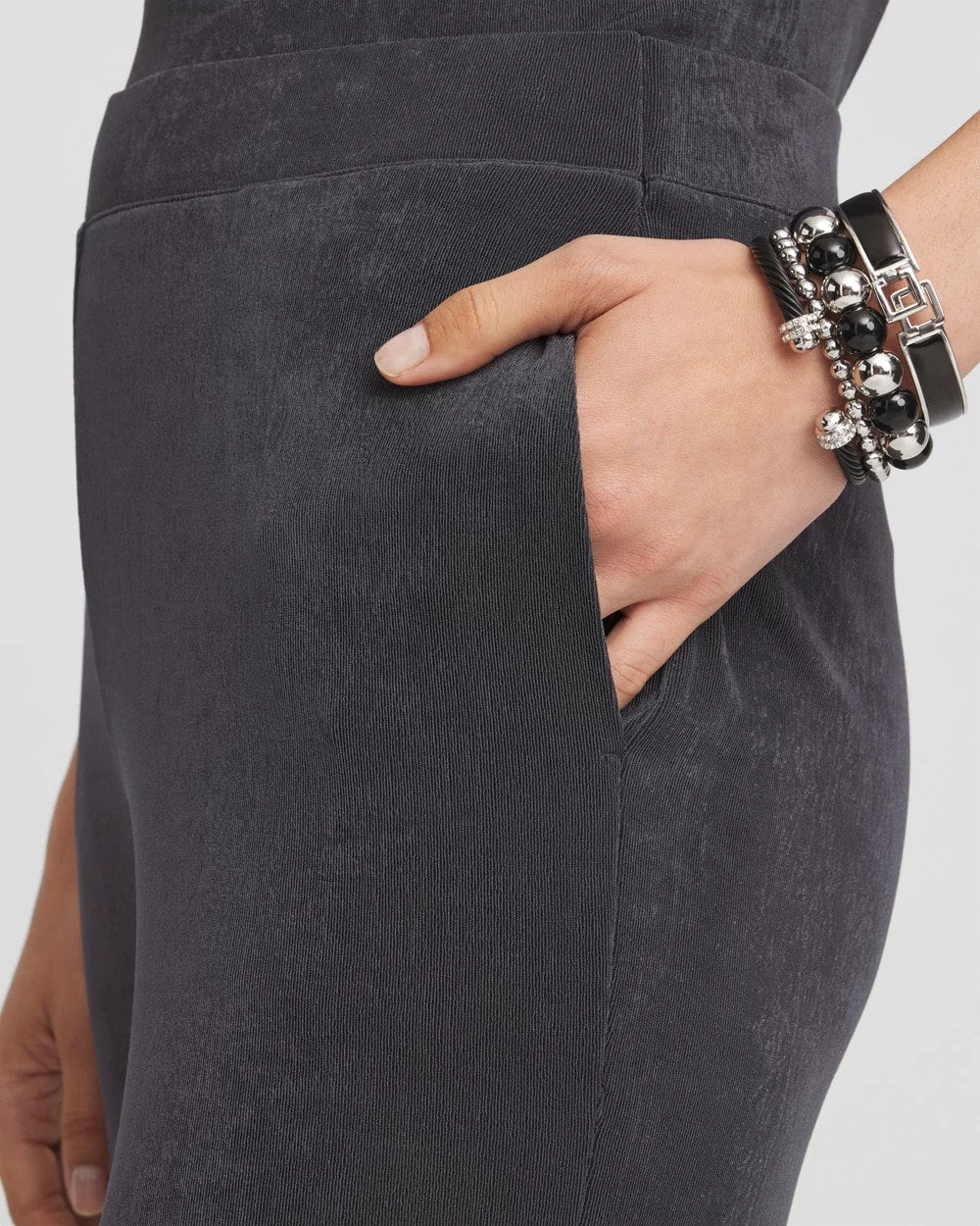 Chico's Discount - Petite Travelers™ Wide-Leg Pocket Pants Lavastone