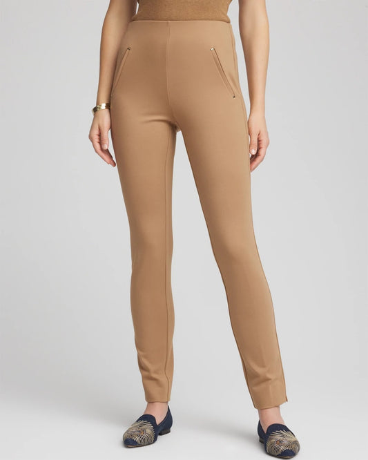 Chico's Recommended - Juliet Slim Trim Detail Pants Caramel Apple