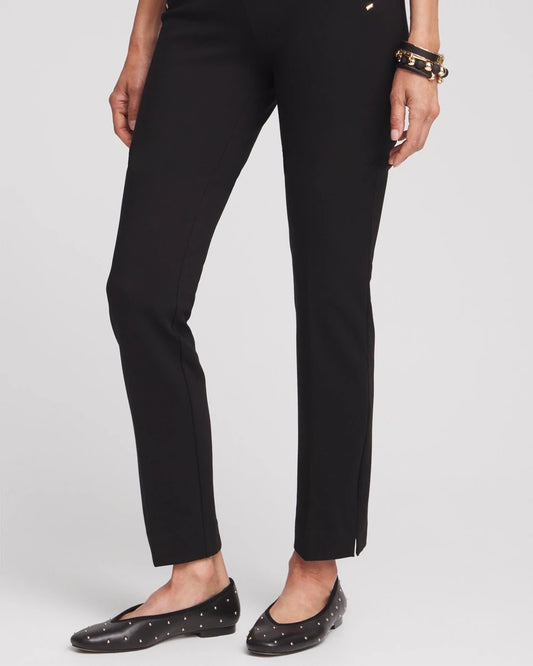 Chico's Best Seller - Juliet Slim Trim Detail Ankle Pants Black