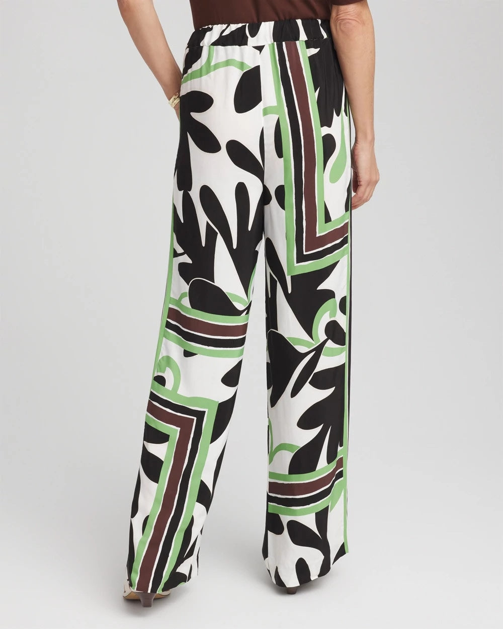 Chico's Customer Favorite - Printed Silky Soft Pants Ecru
