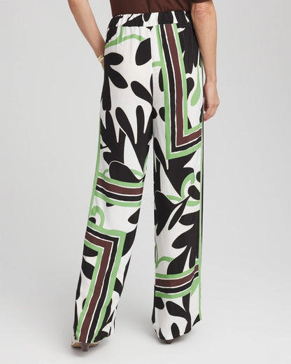 Chico's Customer Favorite - Printed Silky Soft Pants Ecru